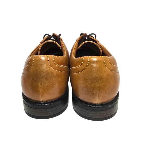 George Casual Dress Oxfords Shoes Men's Brown Branford Comfort Footbed Lace-Up - Picture 5 of 10